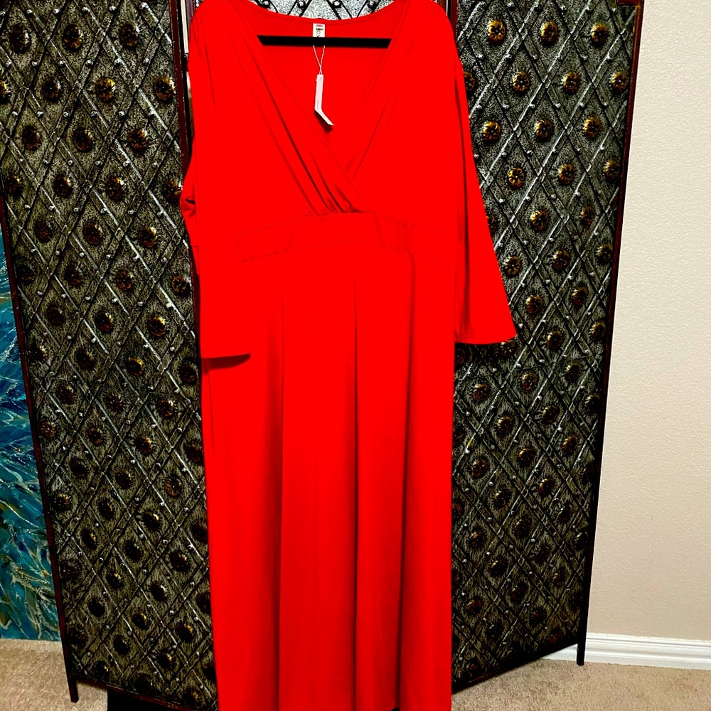 Red Poseshe maxi dress